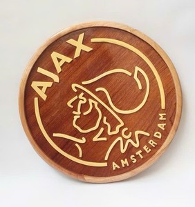 Plaques murales en bois artisanales en intarsia, décoration intérieure, affichage des logos des clubs de football, fabriquées en usine au Vietnam, bon prix - Product Image 4