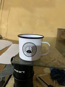 Taza de Esmalte Blanca con Estampado de Dinosaurios, Taza Redonda Infantil, Libre de BPA, para Uso Doméstico - Product Image 3