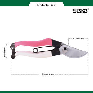 Sécateur de taille-branches SONO J303 avec poignée en acier au carbone antidérapante, lame en acier au carbone chromé, qualité industrielle/bricolage - Product Image 4