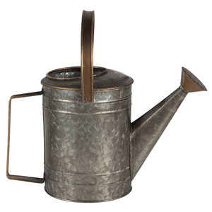Regadera de metal galvanizado de alta calidad con pico largo y patrón en relieve de diamantes para uso en interiores. - Product Image 4