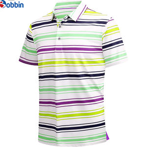 คอลเลคชั่นฤดูร้อน เสื้อโปโลผู้ชายลายทางเทรนด์ใหม่ ปักโลโก้ตามสั่ง เสื้อโปโลผู้ชายลำลองสำหรับผู้ชาย ชุดกีฬา - Product Image 3