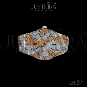 Reloj de pulsera de diseño único, premium, totalmente cubierto de diamantes de moissanita, de marca, estilo hip-hop, para unisex, gran venta. - Product Image 2