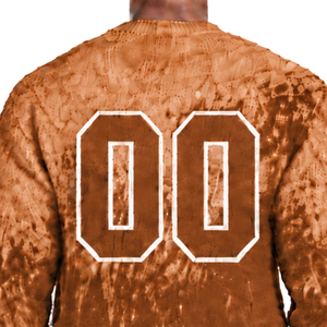 Pull en maille dégradé marron et blanc pour homme, col rond, manches longues, personnalisé, style streetwear décontracté, mode hiver, vente en gros - Product Image 4