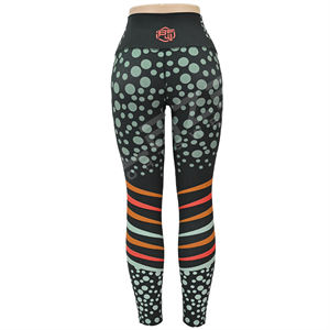 Pantalones de Yoga de cintura alta ligeros sin costuras personalizados, cintura elástica transpirable, mallas de Yoga de cintura elástica de secado rápido - Product Image 4