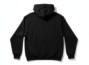 Sudadera con capucha negra de ajuste cómodo con cremallera |   Tela de Forro Polar Duradera y Suave |   Estilo Unisex - Product Image 4