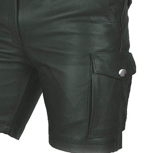 Pantalones Cortos de Cuero Ligeros al por Mayor, Cómodos, para Hombre, Cintura Elástica, Sólidos, Casuales, Transpirables, Ecológicos, Venta en Línea - Product Image 5