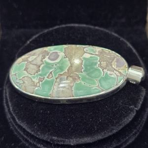 925 Sterling Silver Fine Jewelry <b>Pendants</b> Charms Excellent Quality <b>Emerald</b> Cut Diamond Azurite Malachite Gemstone Bezel Setting - Product Image 3