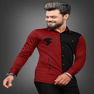 Factory Wholesale 100% Cotton Casual Print <b>T</b> <b>Shirts</b> Multi-Pocket Loose Oversize <b>Long</b>-<b>Sleeved</b> <b>Button</b> Polos Anti-Wrinkle Washed - Product Image 1