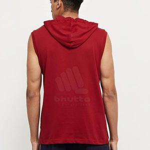 Sudaderas sin Mangas para Hombre, Transpirables, de Secado Rápido, de Algodón Ecológico para Fitness, Gimnasio, Entrenamiento, Actividades al Aire Libre - Product Image 5