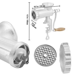 Picadora de carne manual para el hogar, para carne de res, pimienta y champiñones - Product Image 2