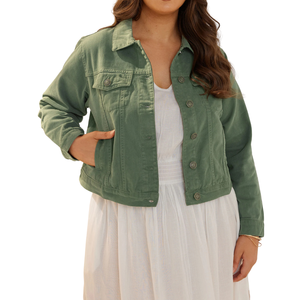 Chaqueta Vaquera para Mujer Talla Grande, Personalizable, Venta al por Mayor, Muestra de Tela Gratis, Mejor Calidad - Product Image 5