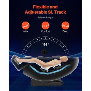 Poltrona Massaggiante 4D+3D per Tutto il Corpo con SL Track Esteso, Stretching Profondo Yoga e Poggiapiedi Estensibile - TFT AI Voice e Materiale PU - Product Image 4
