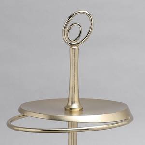 Support à cupcakes moderne à 2 niveaux en métal doré, plateau de service élégant à étages, présentoir décoratif pour desserts, pour mariage, fête, décoration de la maison - Product Image 5