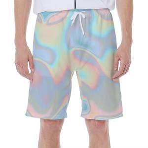 Shorts en maille pour hommes personnalisés de haute qualité, 100% coton, respirants, coupe-vent, vêtements de sport décontractés d'été, shorts de basket-ball - Product Image 1