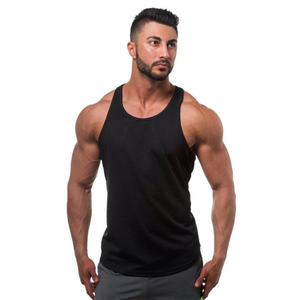 Débardeur pour homme avec logo personnalisé – T-shirt sans manches extensible pour les passionnés de musculation et de fitness - Product Image 6