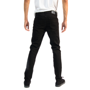 Jean en denim délavé coupe droite pour homme, taille mi-haute, en coton, bleu uni, style vintage, respirant, idéal pour l'hiver et l'automne - Product Image 6