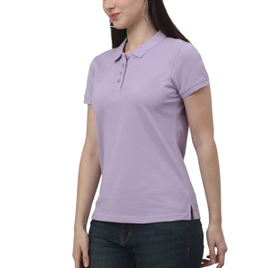 Polo Deportivo de Golf de Manga Corta con Patrón Sólido, Estilo Casual, Precio al por Mayor, Polo Ligero y Transpirable para Mujer, Superventas - Product Image 2
