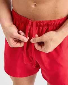 <b>Men's</b> <b>Red</b> Solid Color Quick Dry Elastic Waist <b>Short</b> <b>Shorts</b> Casual Style Mid Rise Woven Polyester <b>Shorts</b> Customized <b>Shorts</b> - Product Image 5