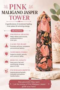 Obelisco de Jaspe, Torre de Cristal, Piedra Natural Pulida, Decoración para el Hogar, Forma de Pirámide, Pieza de Colección - Product Image 4