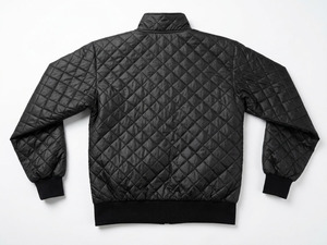 Blouson Bomber Décontracté Hiver Homme – Qualité Supérieure, Polyester Coton, Fermeture Éclair, Col Montant, Tissu Toile Matelassé - Product Image 3