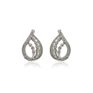 Ensemble de bijoux en argent 925 avec zircon en forme de goutte d'eau, collier et boucles d'oreilles plaqués rhodium, bijoux de luxe pour femmes, pour mariage et soirée - Product Image 3