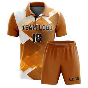 Dernier design, qualité supérieure, uniforme de tennis respirant à manches courtes pour hommes adultes, taille plus, protection UV, été, service OEM - Product Image 1
