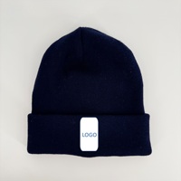 Gorro de Punto Unisex Cálido para Otoño e Invierno, Bordado 3D Personalizable, Resistente al Frío, 100% Poliéster