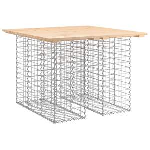 Panchina da Giardino in Legno Naturale e Acciaio Zincato per Uso Esterno - Product Image 2