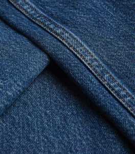 Pantalones Vaqueros de Mezclilla Sólidos de Invierno para Mujer con Bolsillos con Logotipo Personalizado, Corte Ajustado, Cintura Alta, Estilo Vintage - Venta al Por Mayor OEM - Product Image 3