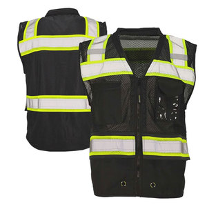 Workwear Waterproof Plus Size Safety Vest <b>Jackets</b> Traffic & Construction <b>Worker</b> Hi Visibility Workwear Safety Vest - Product Image 4