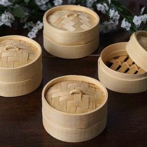 Qualité supérieure, sûr et écologique, cuiseur vapeur en bambou, ustensiles de cuisine en bois pur, idéal pour la cuisson à la vapeur et les dim sum, vente directe - Product Image 4