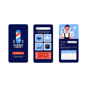 แอปทำผม Label Plus พร้อมโค้ดต้นฉบับครบชุดสำหรับร้านเสริมสวย รวมถึงแอปสำเร็จรูปสำหรับร้านเสริมสวย รองรับ iOS และ Android และแอป Wellness - Product Image 4