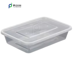 Vente chaude Boîtes de stockage d'aliments rectangulaires sans BPA avec couvercles Recyclable Micro-ondes Utilisation à emporter Fabricant d'Inde - Product Image 3