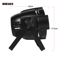 SHEHDS - Foco LED Grande de Aleación de Aluminio, 18 x 12 W, RGBW, Iluminación DMX512, Foco de Escenario para Bodas e Iglesias