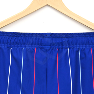 Pantalones Cortos Deportivos de Alto Rendimiento para Hombre, Talla Grande, Azules a Rayas, Transpirables, de Malla, de Secado Rápido, con Cintura Elástica, Prácticos - Product Image 4