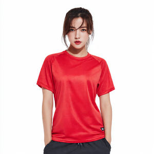 Camiseta Deportiva para Mujer, 100% Poliéster, Cuello Redondo, Secado Rápido, Ligera, para Entrenamiento y Fitness - Product Image 4