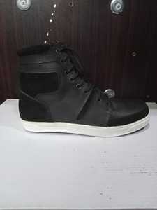 Unisex Black Sneakers Fashion Shoes Ankle high Shoes Denim Matching Shoes Lace Up Boots - Product Image 3