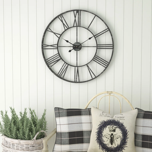 Decorative Round Iron <b>Wall</b> <b>Clock</b> Silent <b>Modern</b> Design for Home Interior Decoration At Best Price - Product Image 2