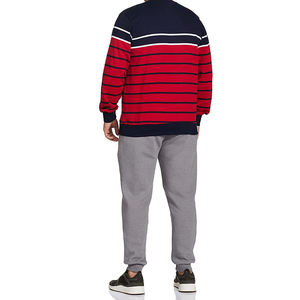 เสื้อสเวตเชิ้ตผู้ชายสไตล์ลำลองสำหรับฤดูใบไม้ร่วง ผ้าฝ้าย พิมพ์ลายโลโก้ได้ ปักลายได้ เป็นมิตรต่อสิ่งแวดล้อม ผ้าฟลีซ สั่งผลิตขั้นต่ำน้อย ไซส์ใหญ่ สีสันตามสั่ง - Product Image 3