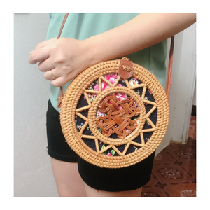 Sac à bandoulière en rotin naturel tressé du Vietnam, sac fourre-tout écologique fait main, sac de plage rustique, design personnalisé, fournisseur en gros - Product Image 4