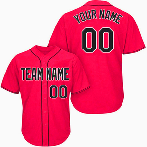 Maillot de baseball personnalisé pour homme, numéro 33, sublimé, manches courtes, col en V, en polyester anti-humidité, tenue uniforme - Product Image 6