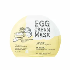 Demasiado fresco para la hoja de máscara de crema de huevo de la escuela Máscaras faciales de alta calidad - Product Image 1