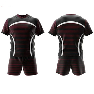 Uniforme de Rugby Ligero para Entrenamiento, Personalizable, de Alta Elasticidad, Conjunto de Pantalones Cortos Deportivos de Poliéster/Spandex para Toda Temporada - Product Image 1