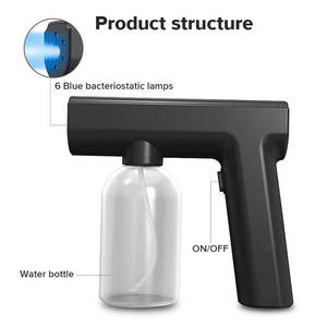 Wireless Rechargeable Nano Atomizing Gun Electronic Blue Light Fogger Fine Mist Aftershave <b>Spray</b> USB Powered Portable - Product Image 2