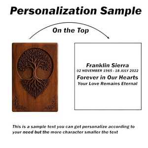 Handmade Indian Rosewood Tree of Life Engraved Rectangle <b>Box</b> 100% Handmade Home Decoration Tabletop Craft - Product Image 5