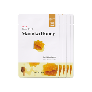 Maschera Terapeutica 0.2 con Miele di Manuka, 5 Fogli per Uso Facciale, Prodotto Scontato - Product Image 1