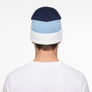 Bonnet d'hiver tricoté personnalisé à blocs de couleur, unisexe, épais, rayé, à revers, doux et chaud, pour l'extérieur - Product Image 6