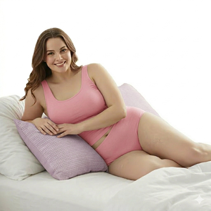 กางเกงชั้นในฮิปสเตอร์ของผู้หญิงผ้าสแปนเด็กซ์เนื้อนุ่มระบายอากาศได้ดีย้อมเรียบเป็นมิตรกับสิ่งแวดล้อม - Product Image 1