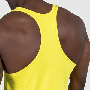 Débardeur de sport pour homme avec logo brodé sur le devant, 100% coton, respirant, séchage rapide, pour entraînement - Product Image 5