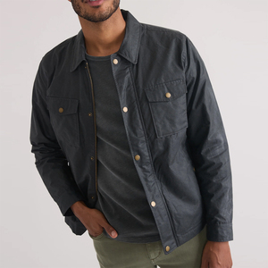 เสื้อแจ็คเก็ตผ้าแคนวาสสตรีทแวร์สำหรับทุกเพศ ลดราคาพิเศษ  รับสกรีนโลโก้ด้านหน้า ระบายอากาศได้ดี ปกคอพับได้ เหมาะสำหรับฤดูหนาวและกิจกรรมกลางแจ้ง เคลือบผิวอย่างดี - Product Image 3